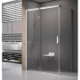 Душ. кабіна MSDPS 100/80 L, transparent, Профіль сатін