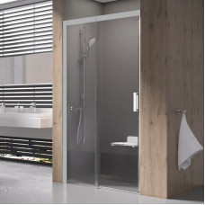 Душ. двері MSD 2-110 L, transparent, Профіль сатін