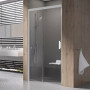 Душ. двері MSD 2-110 L, transparent, Профіль сатін