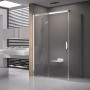 Душ. кабіна MSDPS 100/100 L, transparent, Профіль полір.алюм.