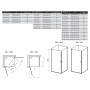 Душ. штора CRV 1-100, transparent,профіль сатін