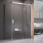 Душ. кабіна MSDPS 100/100 R, Transparent, профіль полір. алюм.